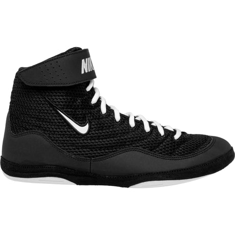 Nike Inflict Wrestling Shoes Black and White from the side