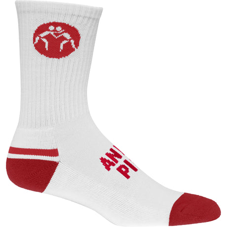WrestlingMart Sock White